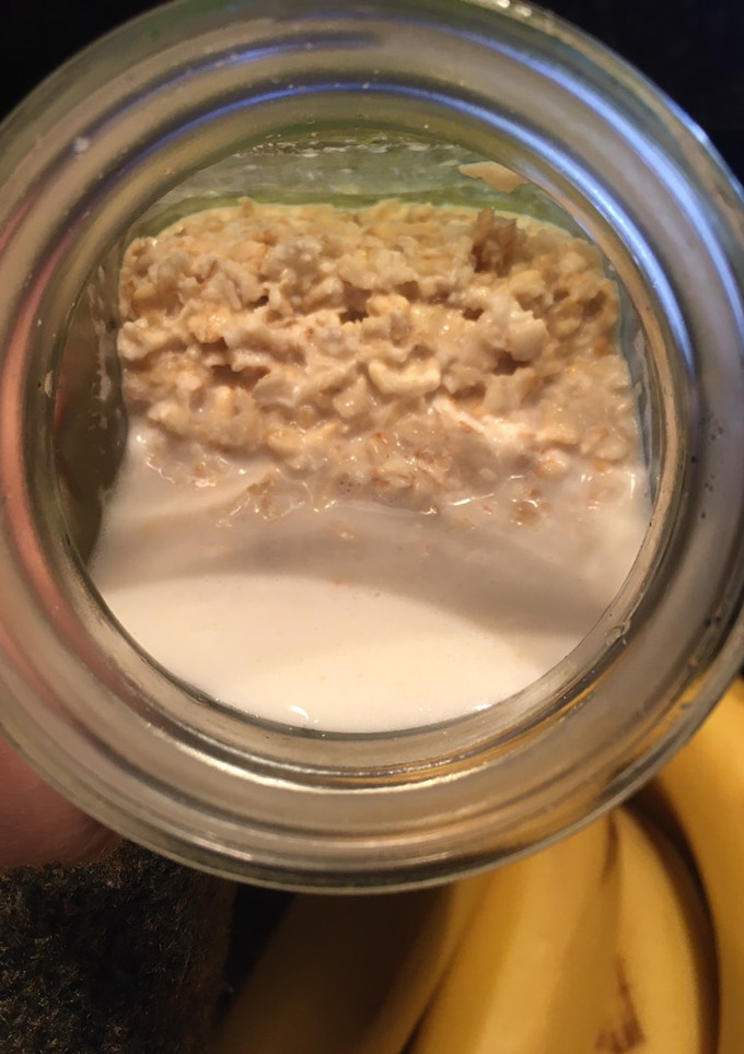 Una foto de Avena 🥰 con plátano 🍌