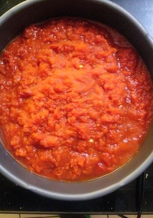 A picture of Boiled Tomato paste.