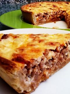 Una foto de Quiche de carne y verduras