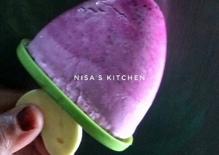 Langkah Mudah untuk Membuat Es krim buah naga lumer Anti Gagal