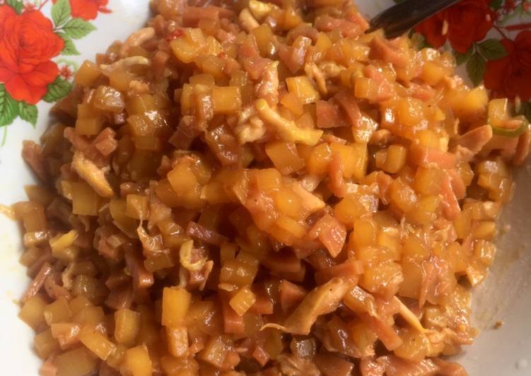 Resep masakan 67. Tumis Kentang Sosis Untuk Isian Bakpao ala Reg’s Dish 🍽 | Resep Membuat 67. Tumis Kentang Sosis Untuk Isian Bakpao ala Reg’s Dish 🍽 Yang Menggugah Selera