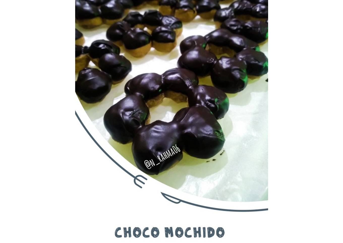 Resep Choco Mochido (Mochi Donut)