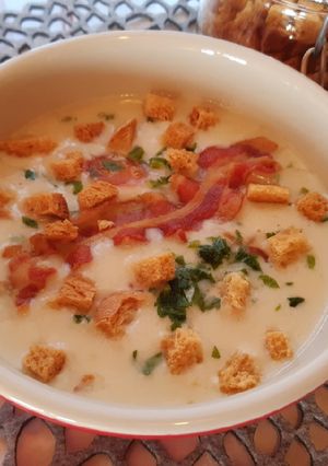 Fokhagymaleves recept fotója