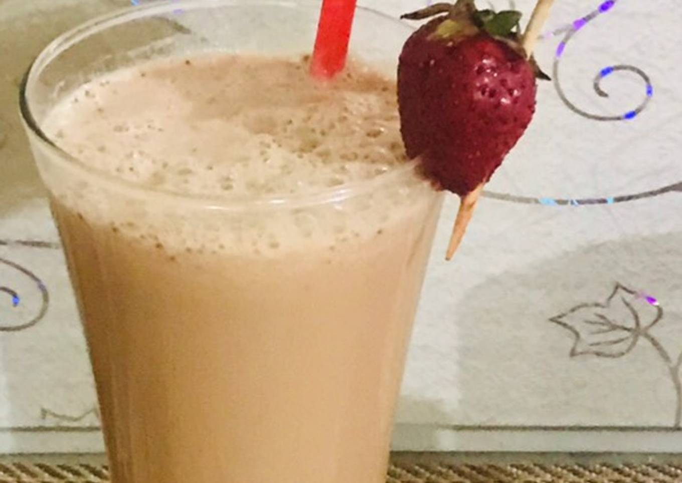 Strawberry coffee shake