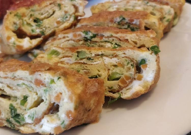 Telur Dadar gulung ala Korea