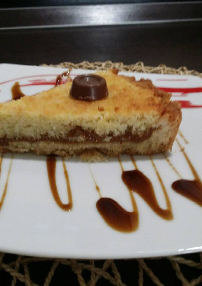 Una foto de Frolla de coco y dulce de leche