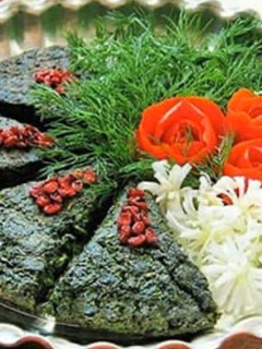 عکسی از دستور کوکو سبزی