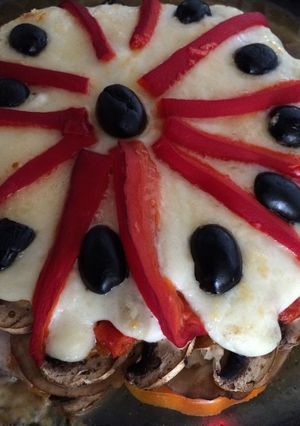 Una foto de Musaka de verduras