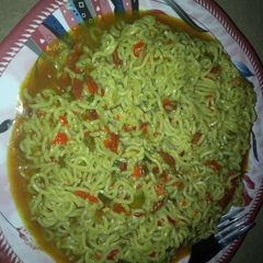 A picture of Indomitable jollof.