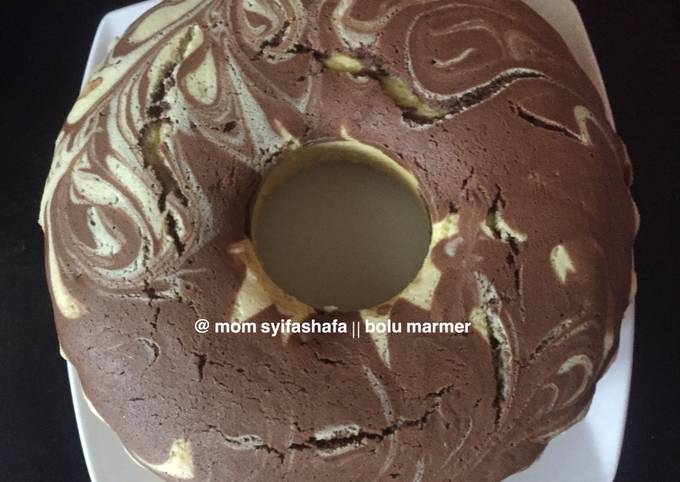 Bolu zebra / marmer cake