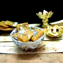 A picture of Basan ki barfi.