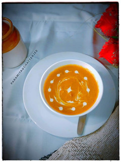 A picture of Pumpkin Soup.