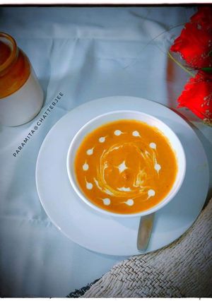 A picture of Pumpkin Soup.