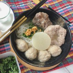 A picture of 🧑🏽‍🍳🧑🏼‍🍳How To Make Thai Pork Noodle Soup • Thai Street Food |ThaiChef Food🧑🏽‍🍳🧑🏼‍🍳.