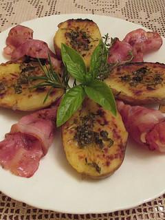 Una foto de Patatas gratinadas con beicon ahumado