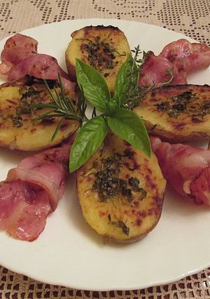 Foto principal de Patatas gratinadas con beicon ahumado