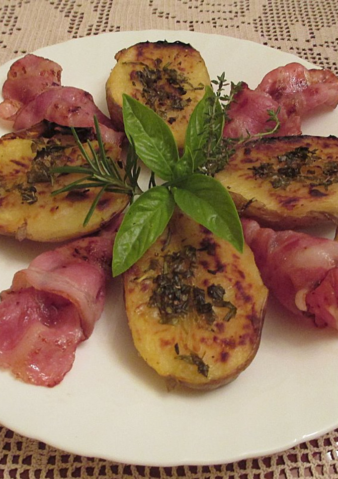 Una foto de Patatas gratinadas con beicon ahumado