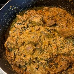 A picture of Egusi soup.
