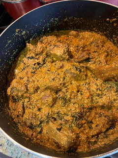 A picture of Egusi soup.