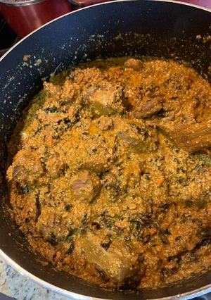 A picture of Egusi soup.