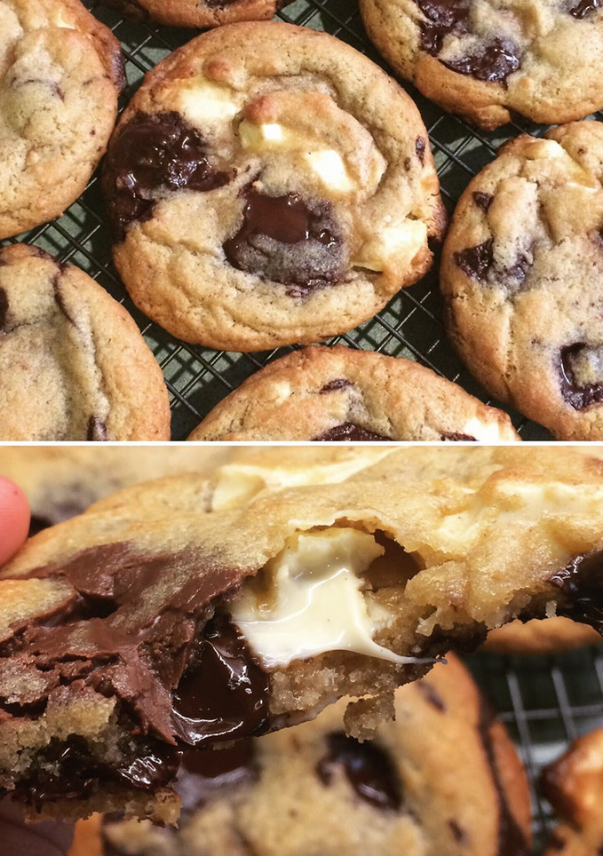 A picture of Chewy Double Chocolate Cookies.