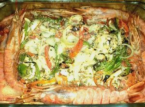 Una foto de Congrio al horno
