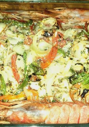 Una foto de Congrio al horno