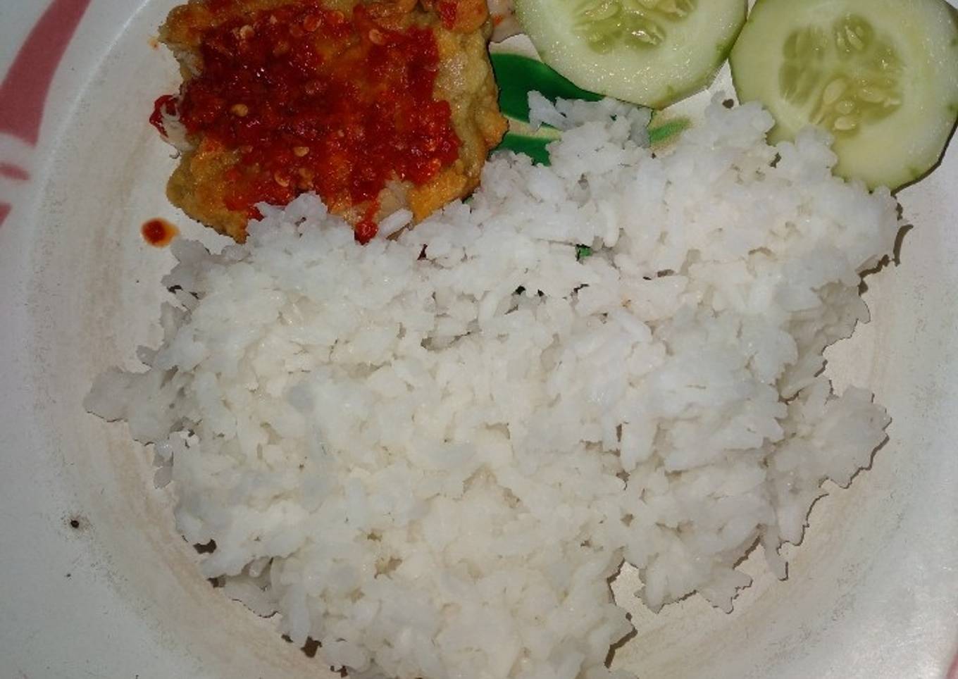 Ayam geprek sederhana