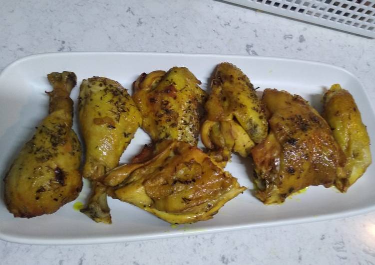 Simple Way to Make Quick Bbq yellow chicken