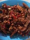 orek tempe kari (kacang n teri)