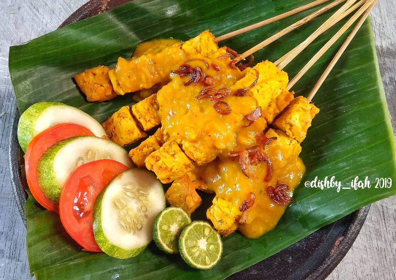 Sate Tempe bumbu Padang