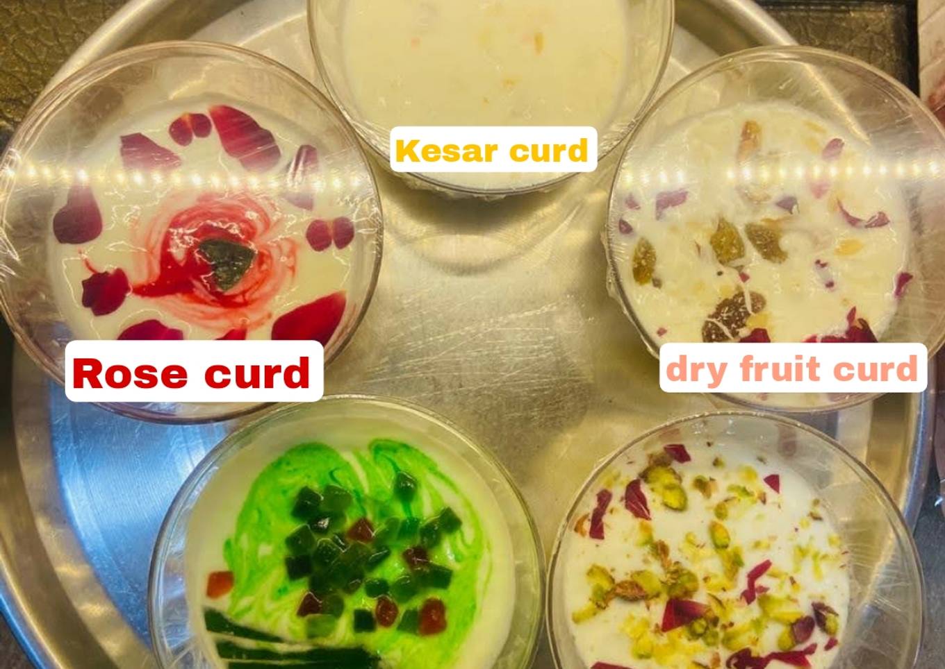 Flavoured curd