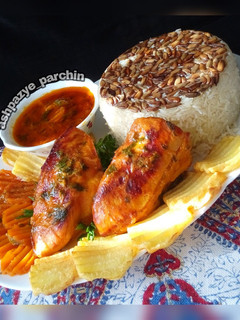 عکسی از دستور مرغ گشنیزی 🌸