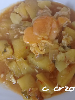 Una foto de Patatas guisadas con huevos