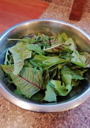 Una foto de Ensalada de mi jardín