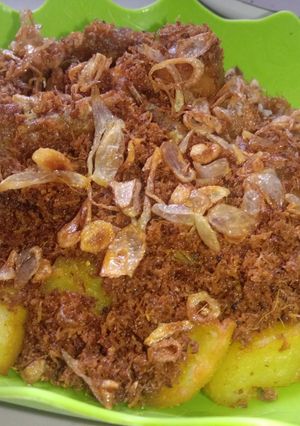 Foto resep Ayam goreng serundeng kentang