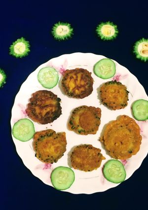 A picture of Bitter Gourd Fritters.