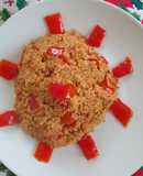 Couscous al peperone e salsa di soia ;)