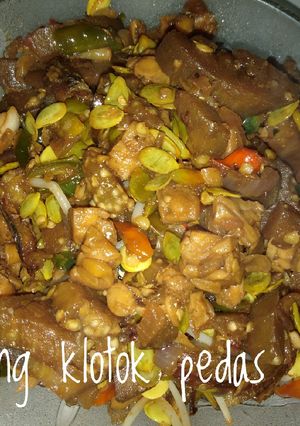 Foto resep Oseng klotok pedas campur2