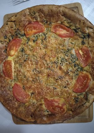 Una foto de Torta de espinacas con masa licuada!!