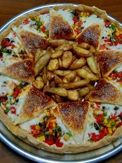 صورة لوصفة بيتزا الشمس