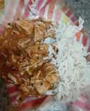 Pollo en cubos a la bourbon