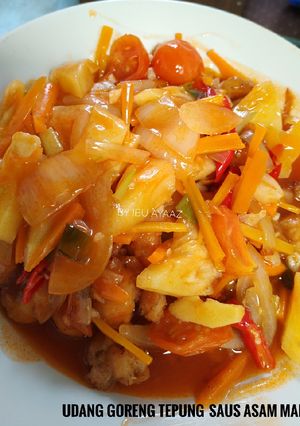 Foto resep Udang goreng tepung saus asam manis