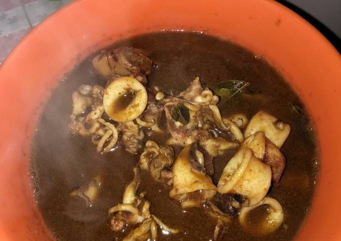 Mudah Banget Memasak Resep Tumis cumi basah saos tiram