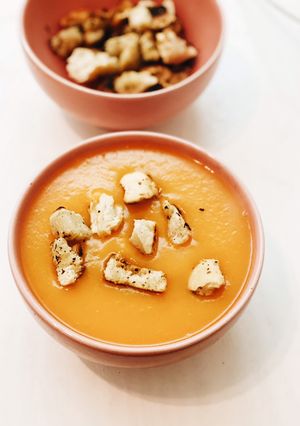 Una foto de Sopa de calabaza