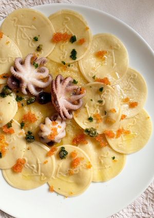 Foto di Corzetti con moscardini e patate
