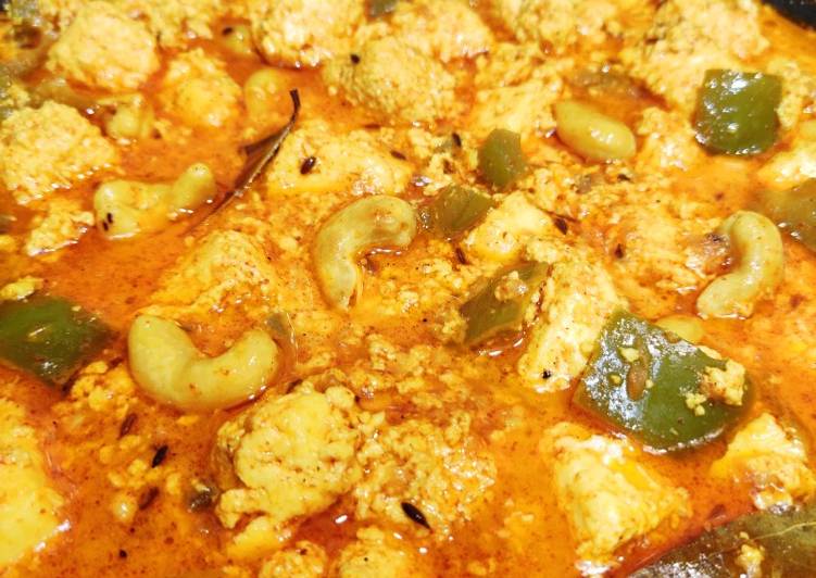 Cashew paneer malai