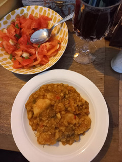 Una foto de Papas con mote (receta abueli María)