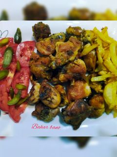 عکسی از دستور مرغ سرخ شده