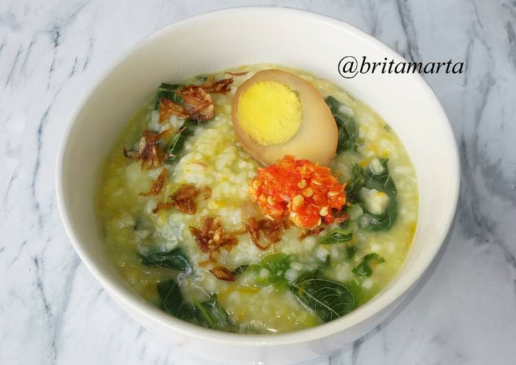 Resep Bubur Sayur Bayam Oleh Brita Marta Cookpad